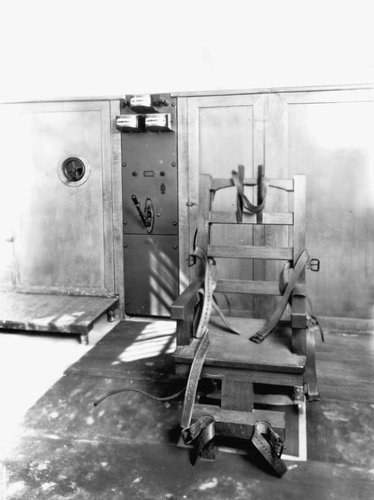 Electric chair at Raiford prison in 1936