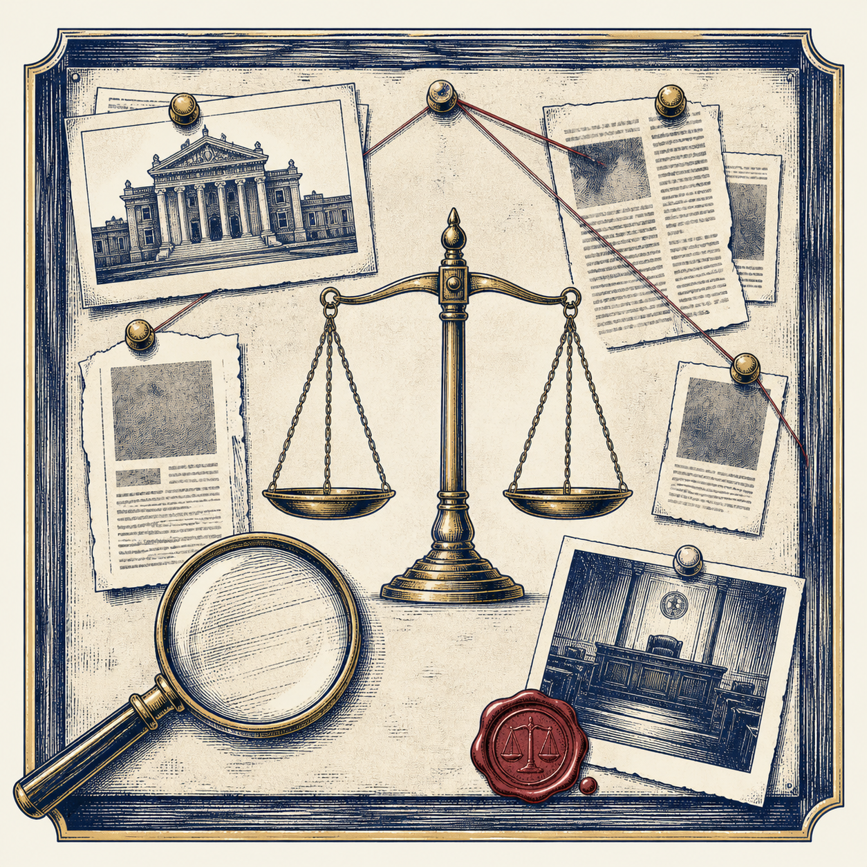 Courthouse records and evidence for The Black and White News
