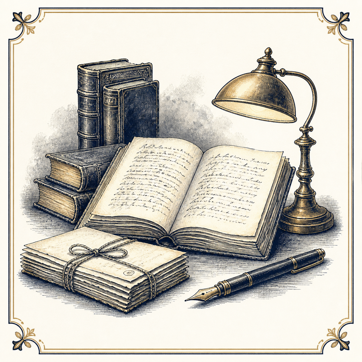 Antique books and manuscripts from the collection