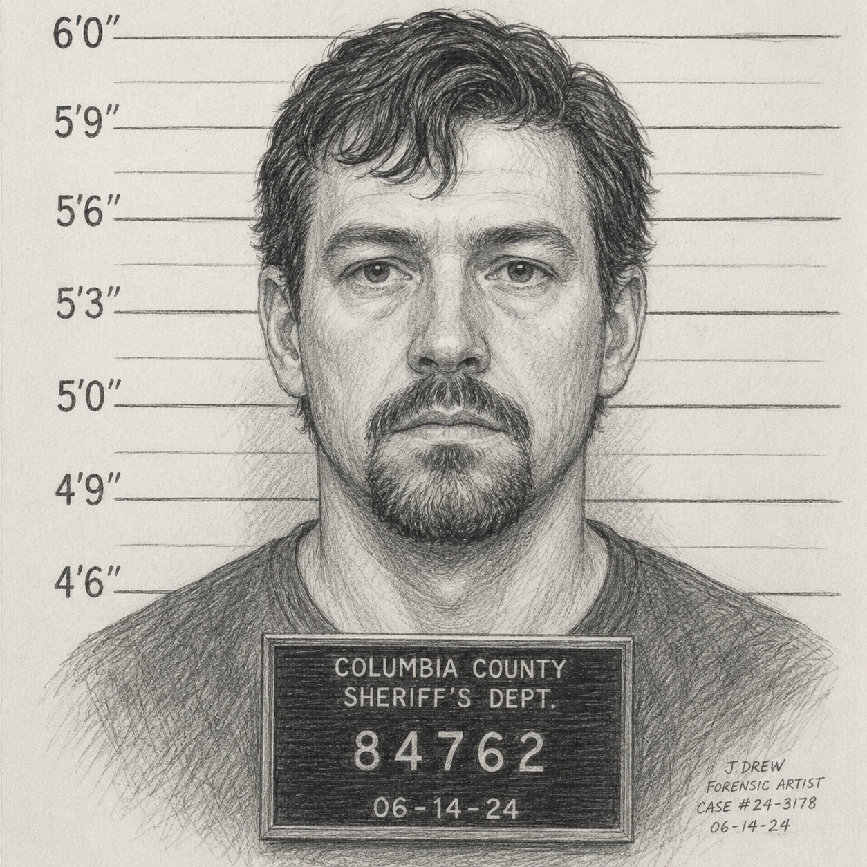Forensic portrait illustration