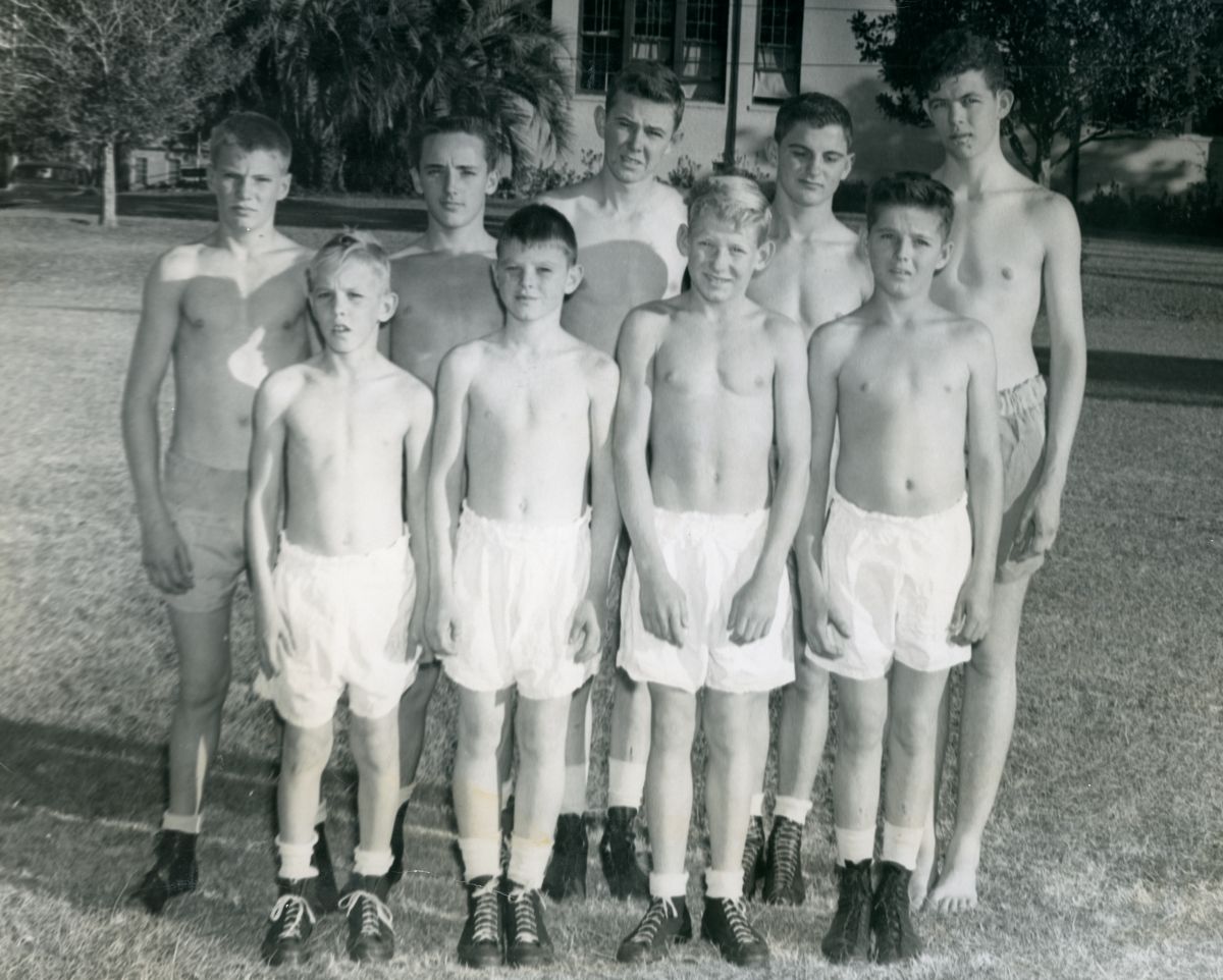 Boxing team at Dozier School, 1950