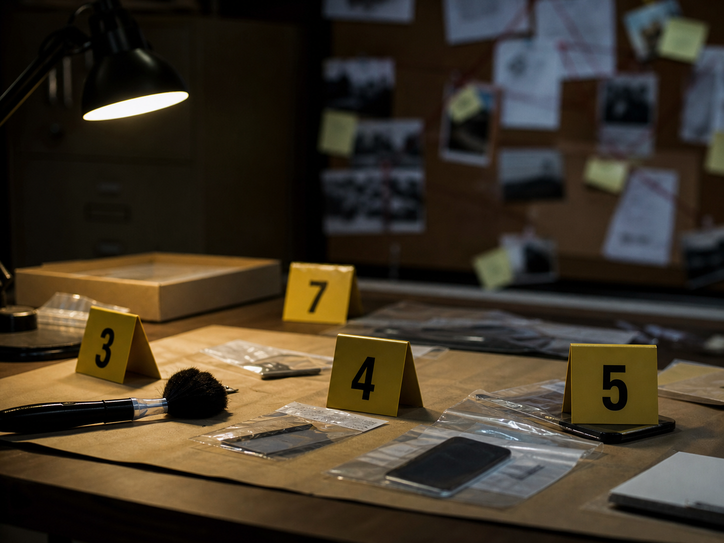 Evidence processing during an arrest investigation