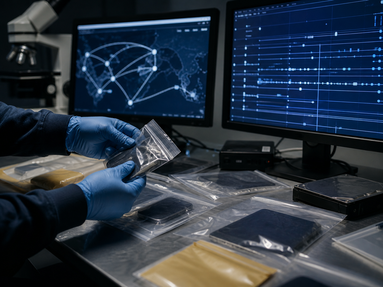 Digital evidence in a human trafficking investigation